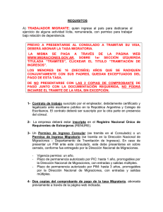 trabajador migrante - Consulado General de la República Argentina