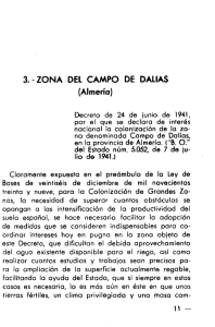 3. - ZONA DEL CAMPO DE DALIAS (Almería)