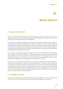 II. Sector Externo - Banco Central de Reserva del Perú