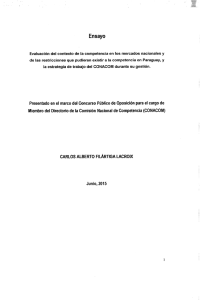 Page 1 Ensayo Evaluación del contexto de la competencia en los