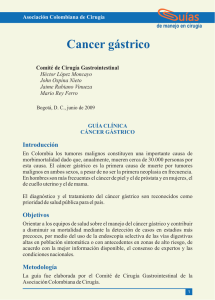Cancer gástrico - Asociación Colombiana de Cirugía