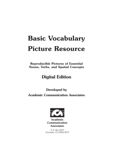 Basic Vocabulary Picture Resource