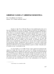 LIBERTAD CLÁSICA Y LIBERTAD ROMÁNTICA