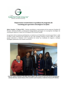 Empresarios ecuatorianos se gradúan de programa de Coaching