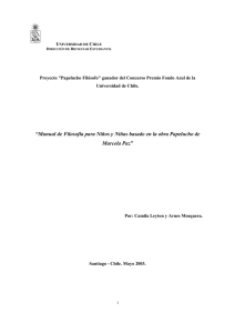 Manual Papelucho Filósofo - Chiloé (edición dic.2009)
