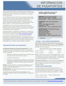 informacion de pasaportes - Polk County Clerk of Courts