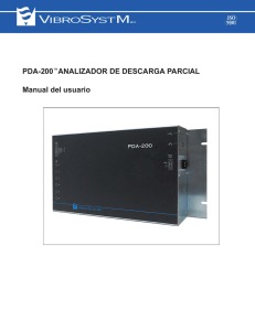 PDA-200™ANALIZADOR DE DESCARGA PARCIAL Manual del