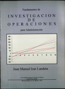 INVESTIGACIÓN DE OPERACIÓN ES