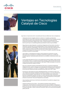 Ventajas en Tecnologías Catalyst de Cisco