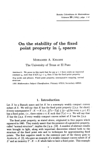 On the stability of the fixed point property inlp spaces