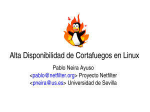 Alta Disponibilidad de Cortafuegos en Linux