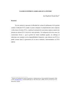 VALOR ECON&Oacute;MICO AGREGADO (EVA) &Oacute;PTIMO Jos&eacute; Rigoberto