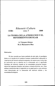 La teoría de la Atribución y el rendimiento escolar