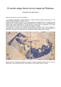 El remoto origen fenicio de los mapas de Ptolemeo
