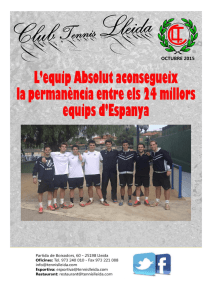 Veure - Club Tennis Lleida