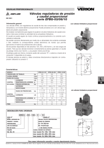 Válvulas reguladoras de presión y caudal proporcional