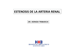 ESTENOSIS DE LA ARTERIA RENAL