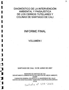 Page 1 DIAGNÓSTICO DE LA INTERVENCIÓN AMBIENTAL Y