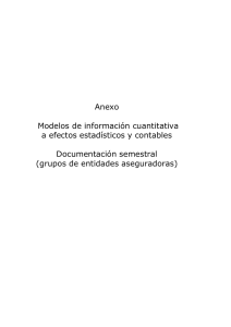 Borrador del Anexo Modelos de información cuantitativa a efectos