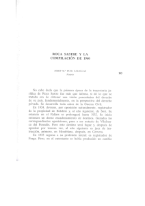 ROCA SASTRE Y LA COMPILACIÓN DE 1960