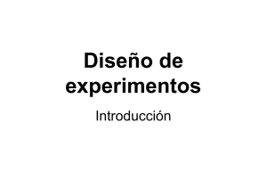 Tema 2. Introducción al diseño de experimentos.