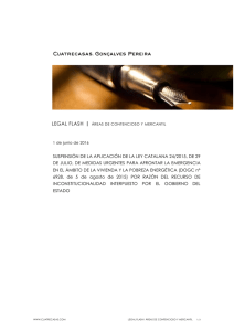 suspensión de la aplicación de la ley catalana 24/2015, de 29 de