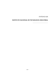 entidad 608 instituto nacional de tecnología industrial