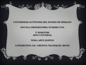 Arte Egipto - Universidad Autónoma del Estado de Hidalgo