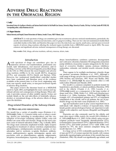 Adverse Drug Reactions in the Orofacial Region (PDF