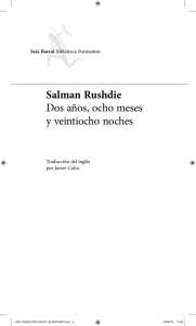 Salman Rushdie Dos años, ocho meses y veintiocho noches