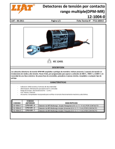 Detectores de tensión por contacto rango multiple(DPM-MR)