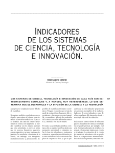 indicadores de los sistemas de ciencia, tecnología e innovación