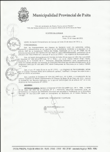 Acuerdos de Consejo N 079-2011-CPP