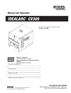 idealarc® cv305 - Lincoln Electric