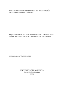 departament de personalitat, avaluaci&oacute; i tractaments