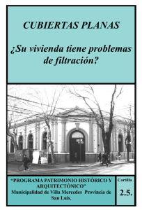 CUBIERTAS PLANAS - Municipalidad de Villa Mercedes