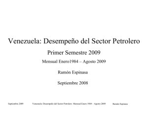Venezuela: Desempeño del Sector Petrolero