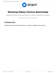 Samsung Galaxy Centura desmontaje