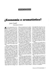 ¿Economía o crematística?