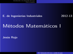 04. Estimación del error y cambio de paso