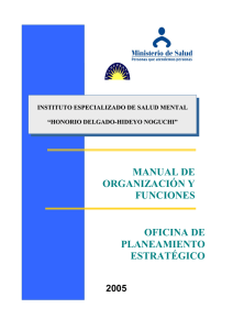 oficina de planeamiento estratégico manual de organización y