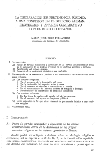 LA DECLARACION DE PERTENENCIA JURIDICA A UNA