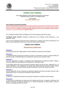 código civil federal - Sistema de Información del Desarrollo Social