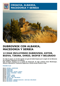 Viaje a Croacia, Albania, Macedonia y Serbia. En Grupo