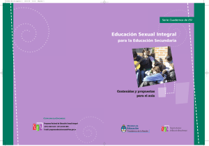 Cuadernos de ESI Secundaria - Ministerio de Educación y Deportes