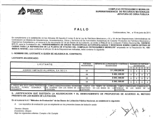 p ex fallo - Pemex Petroquímica