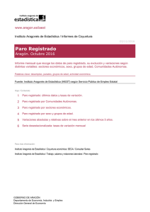 Paro Registrado - Gobierno de Aragón