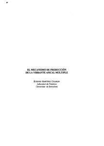 el mecanismo de producción de la vibrante apical múltiple