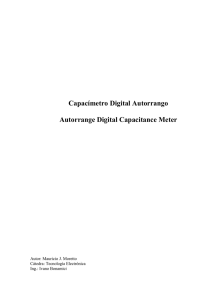 Capacímetro Digital Autorrango - Universidad Tecnológica Nacional