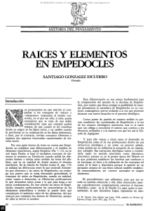 raices y elementos en empedocles